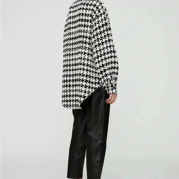 New NWT Anine Bing - Sloan Jacket in Black & White Retails $450 - Picture 3 of 7